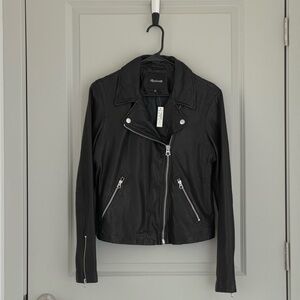 Madewell The Washed Leather Motorcycle Jacket